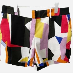Halogen, Color Block, Multi-Colored Shorts